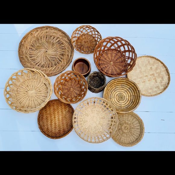 Vintage Other - Basket Wall mystery bundle of 6